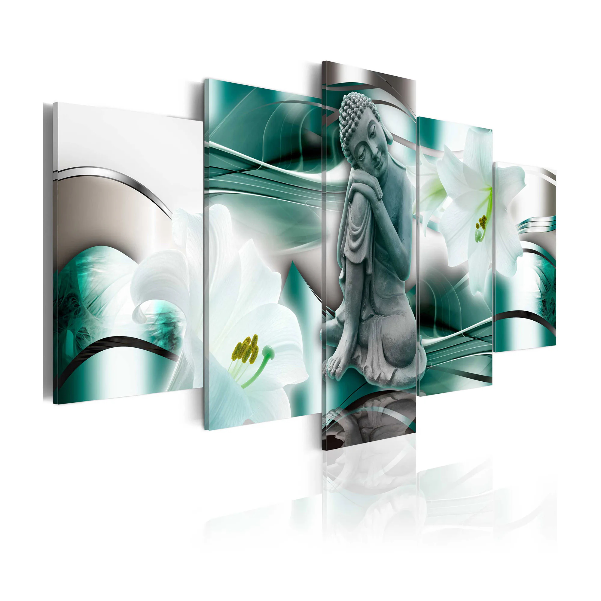 Tavla Arkiio Buddha And Lilies