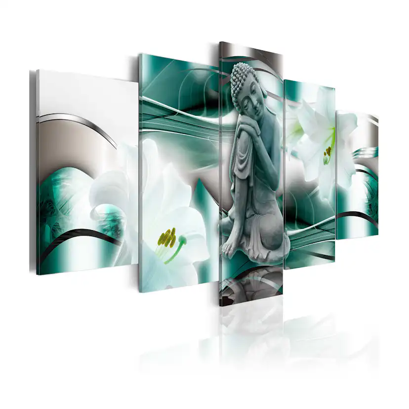 Tavla Arkiio Buddha And Lilies