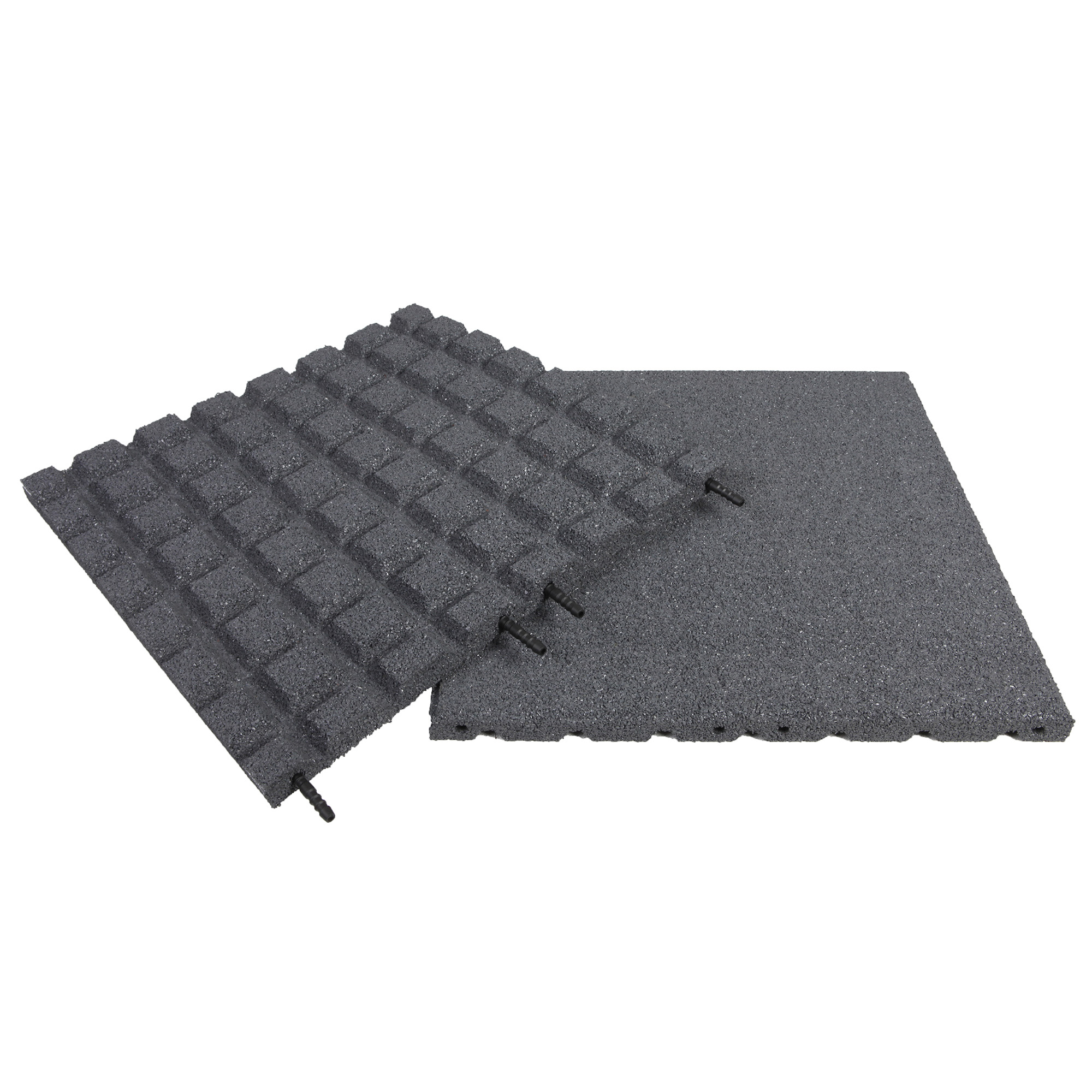 Gummiplatta Nordic Play 500x500x30 Svart