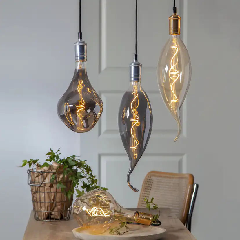 LED-lampa Star Trading Filament E27 A165 Industrial Vintage Dimbar 3,8W