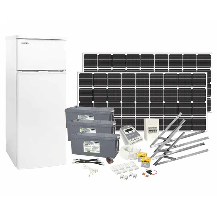 Solcellspaket Sunwind 400W med 12V kylskåp 222l