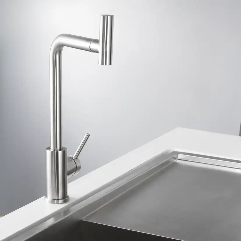 Köksblandare Scandtap Steel Spin Utan Diskmaskinsavstängning