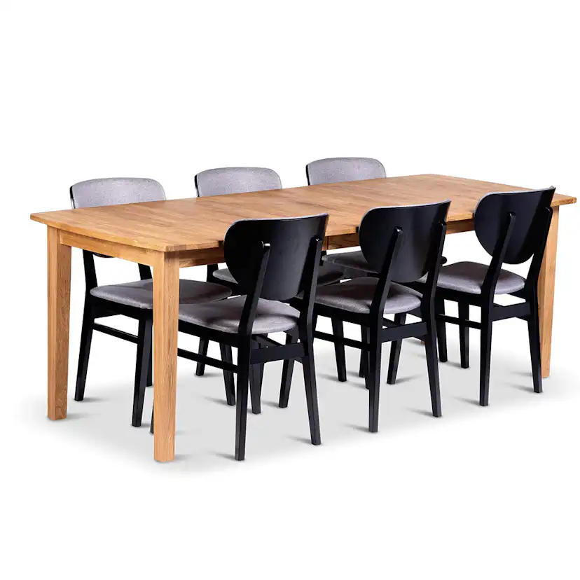 Matgrupp Stenexpo Visby med 6 Borgholm Stolar