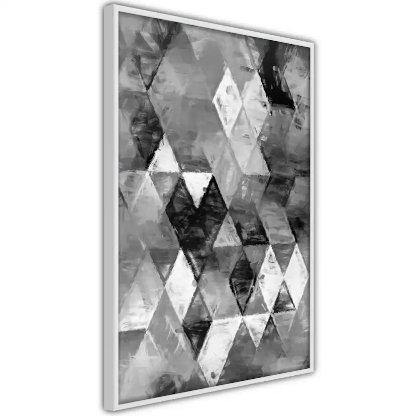 Poster Artgeist Affisch Black and White Diamonds