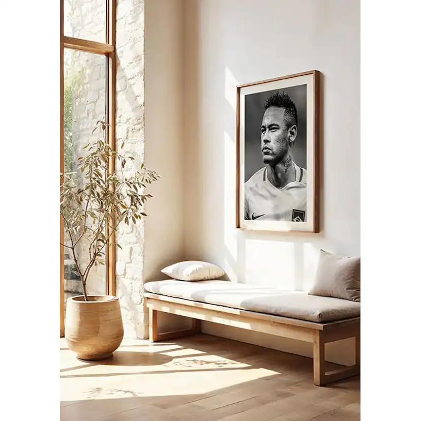 Poster Gallerix Neymar Jr Brazil 2016 B&W