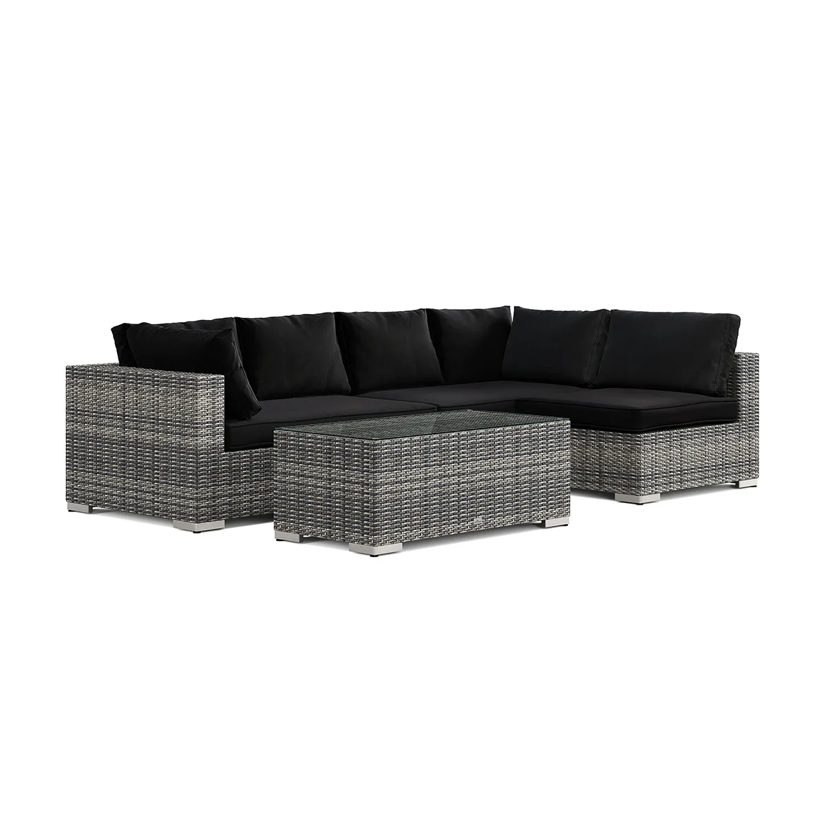 Loungegrupp Comfort Garden Bahamas utomhus loungegrupp 5-sits med vändbar schäslong och bord