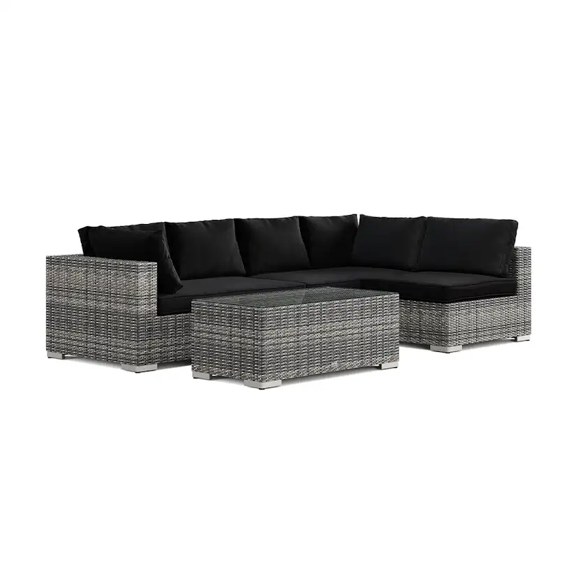 Loungegrupp Comfort Garden Bahamas utomhus loungegrupp 5-sits med vändbar schäslong och bord