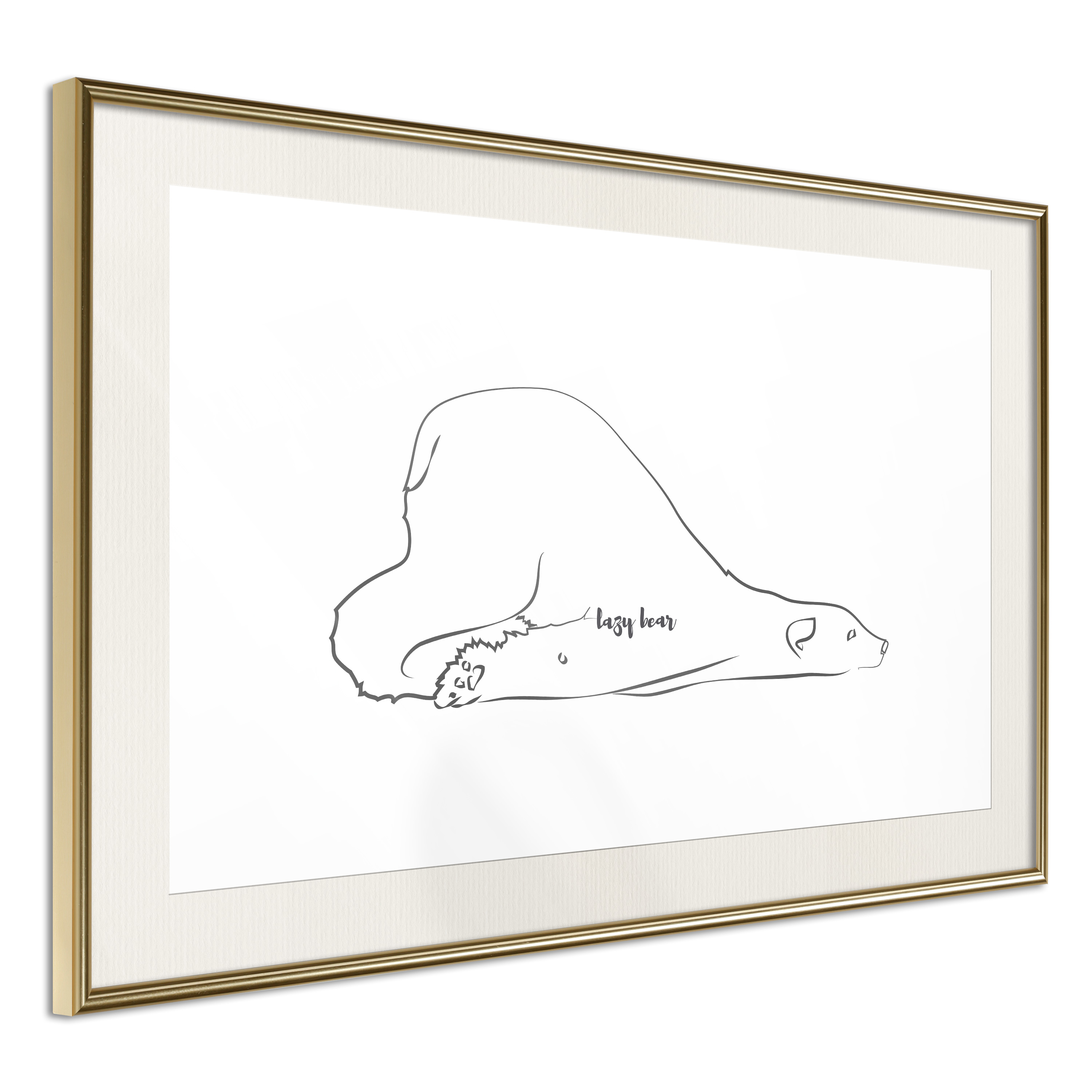 Poster Artgeist Affisch Lazy Bear