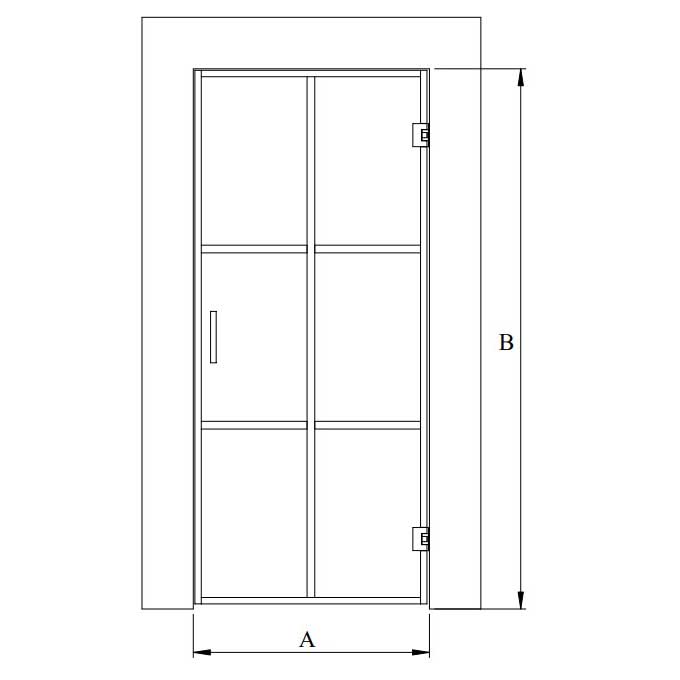 Bastudörr Hietakari Bläk Paris Glasdörr