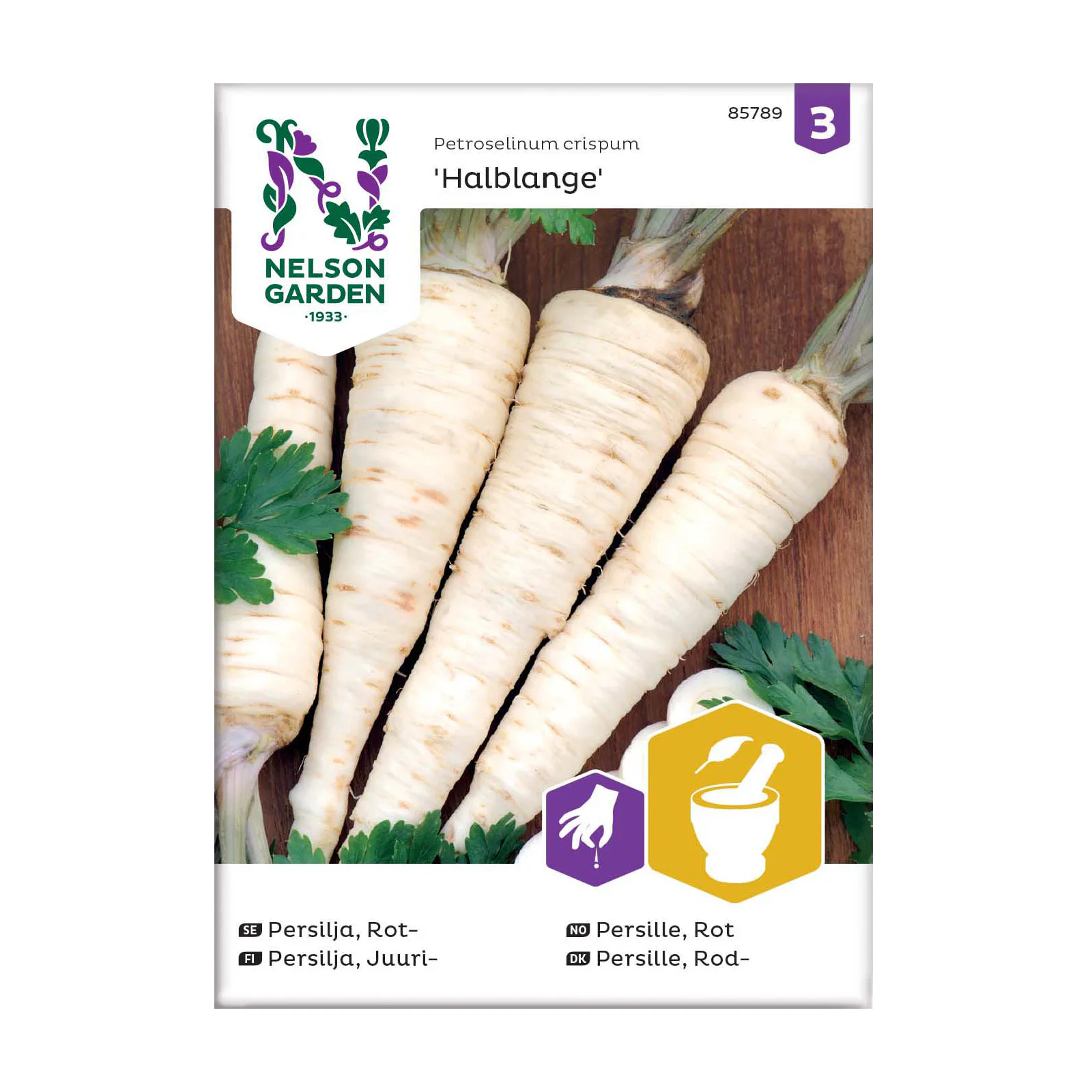 Frö Rotpersilja Nelson Garden Halblange