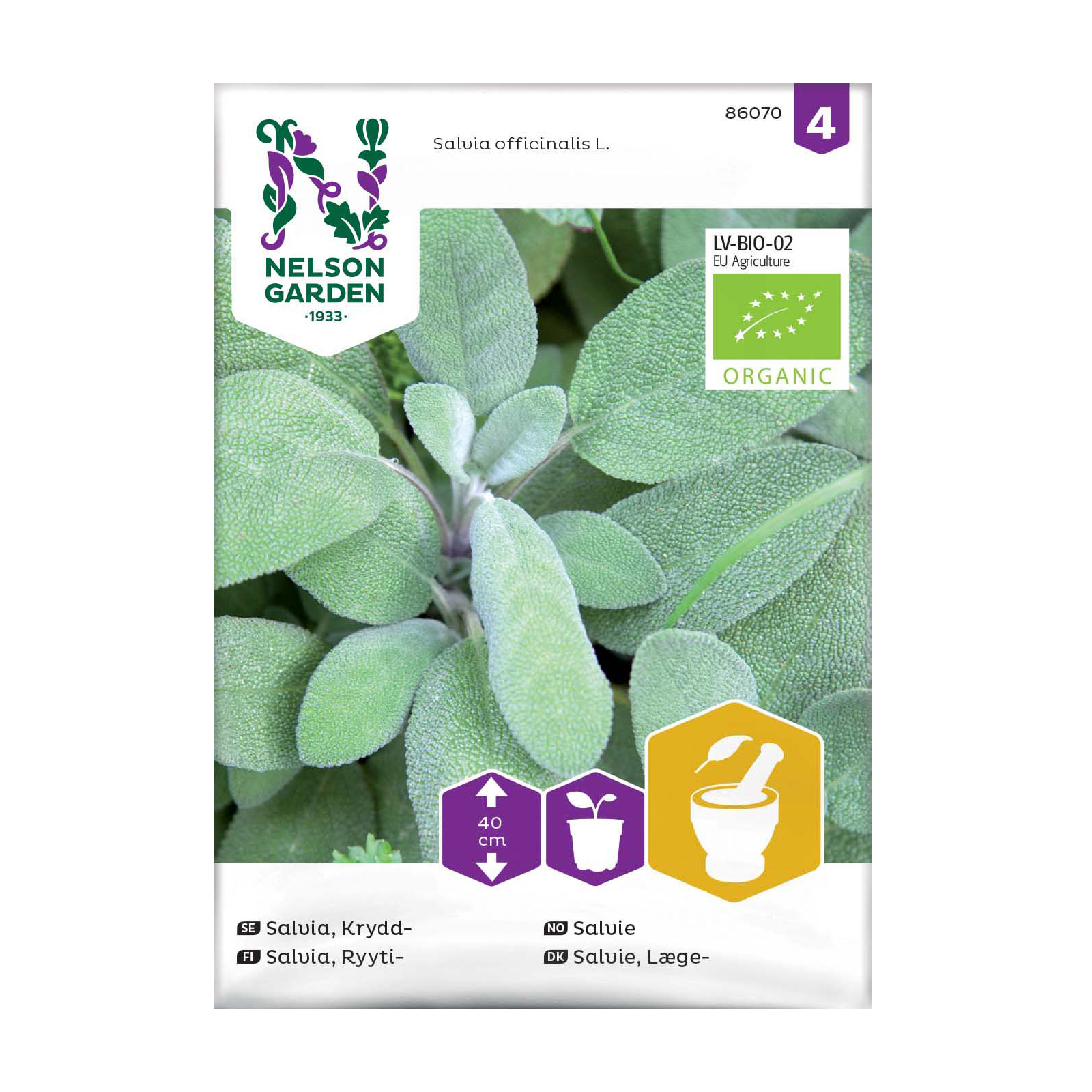 Frö Kryddsalvia Nelson Garden Organic