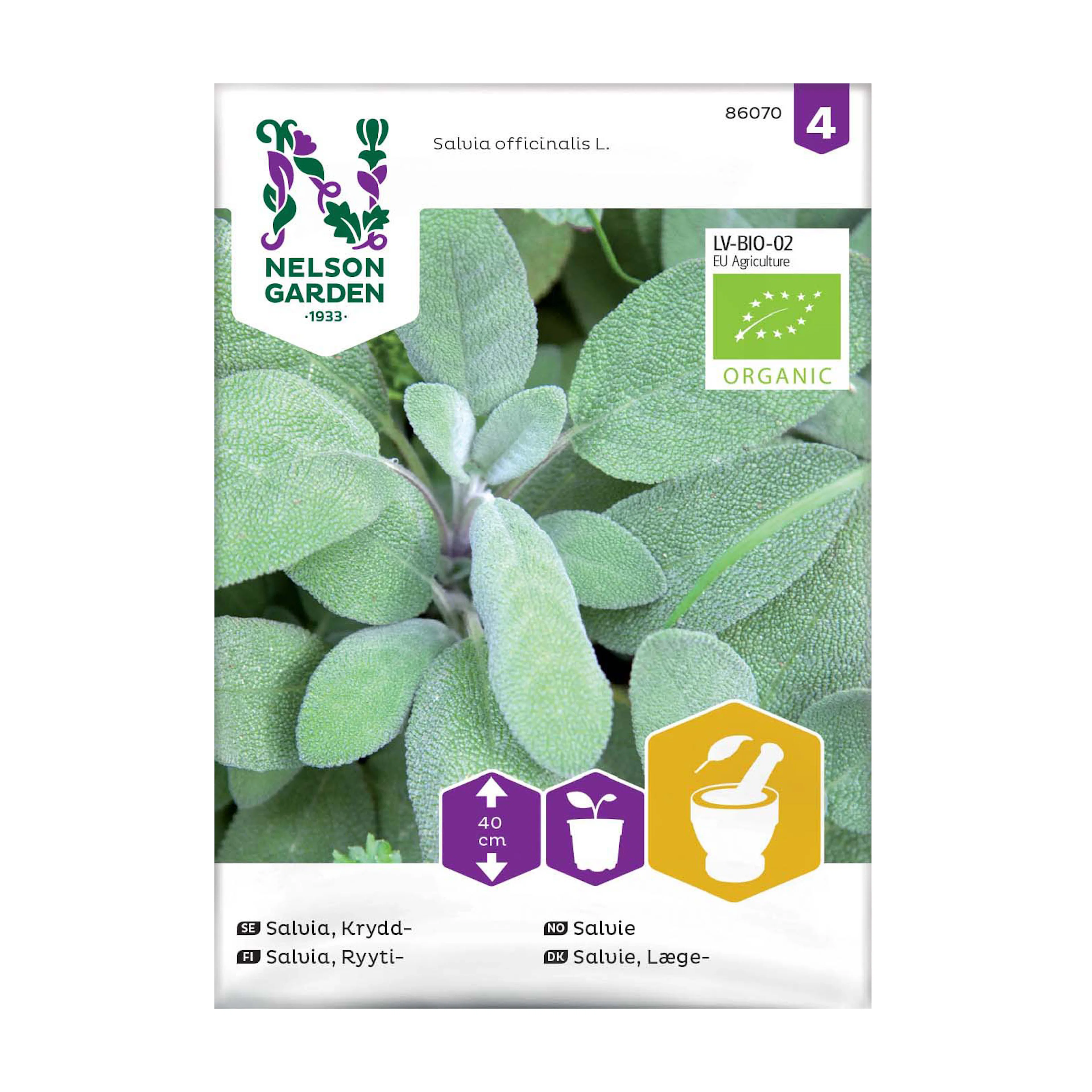 Frö Kryddsalvia Nelson Garden Organic