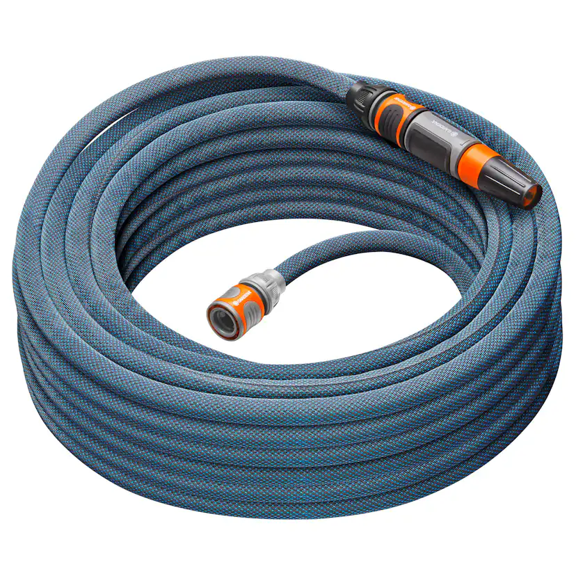 Textilslang Liano™ Xtreme 20 m Set med strålmunstycke