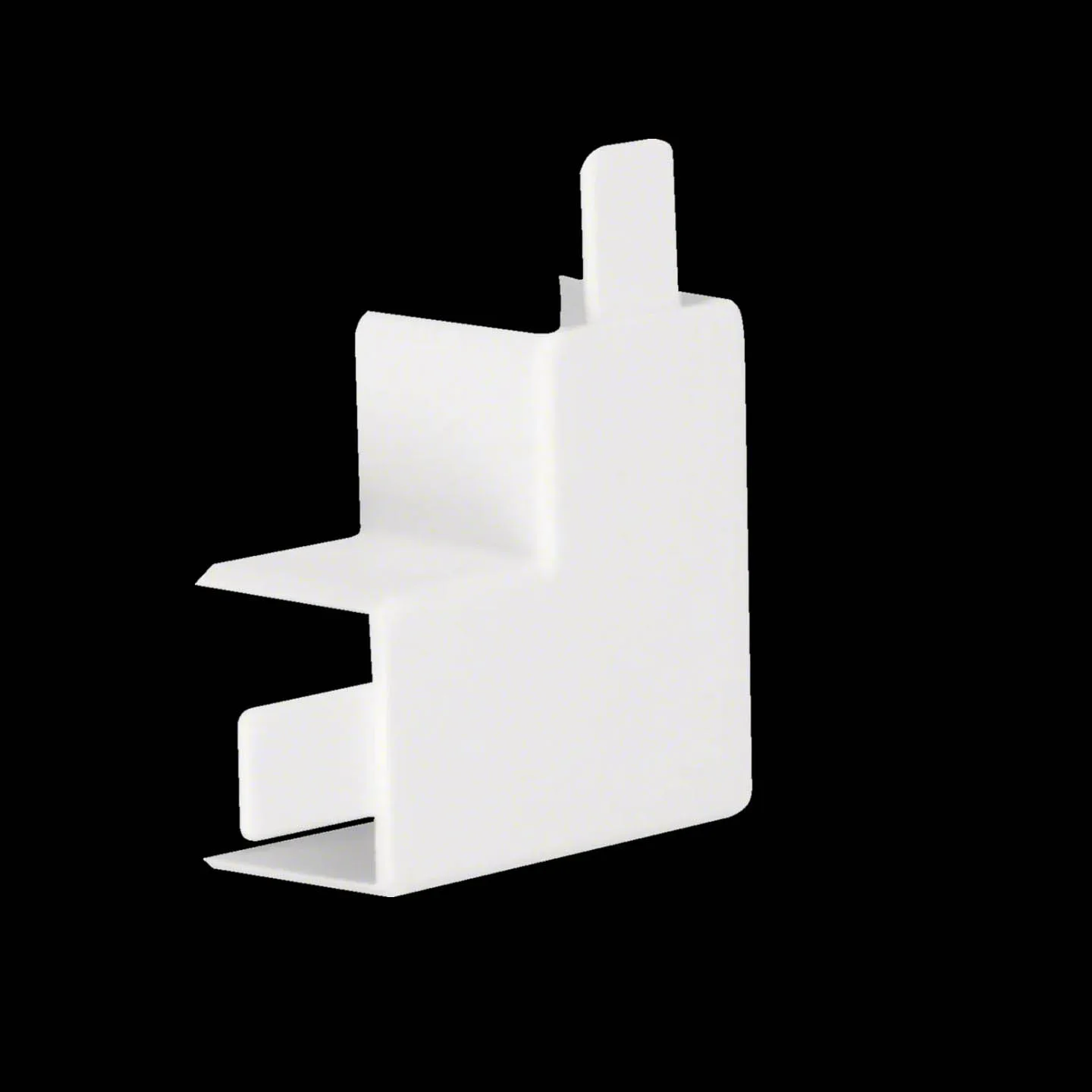 L-Vinkel till Matarkanal Hager LF/LFH 30 x 30 mm Halogenfri Vit RAL 9016