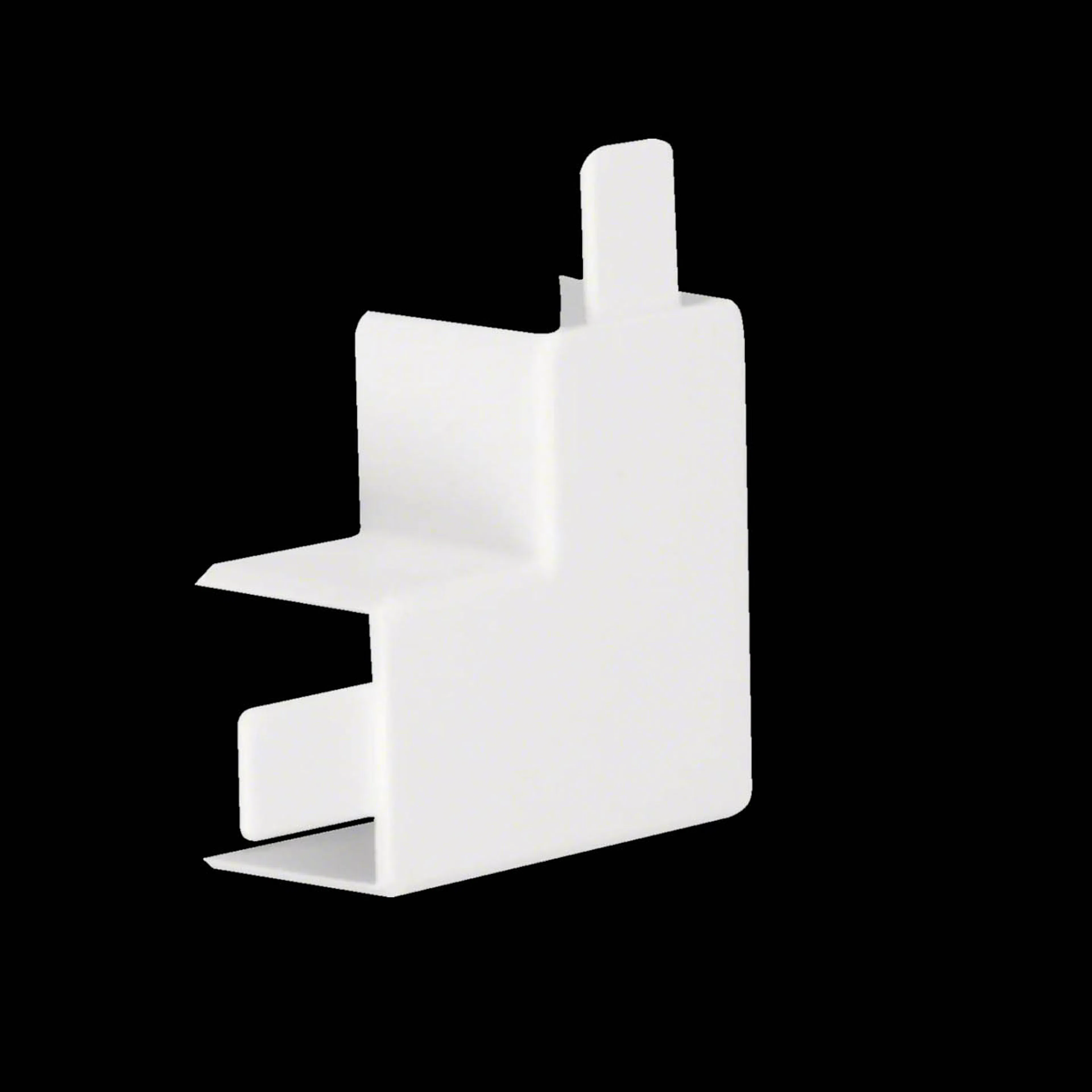 L-Vinkel till Matarkanal Hager LF/LFH 30 x 30 mm Halogenfri Vit RAL 9016