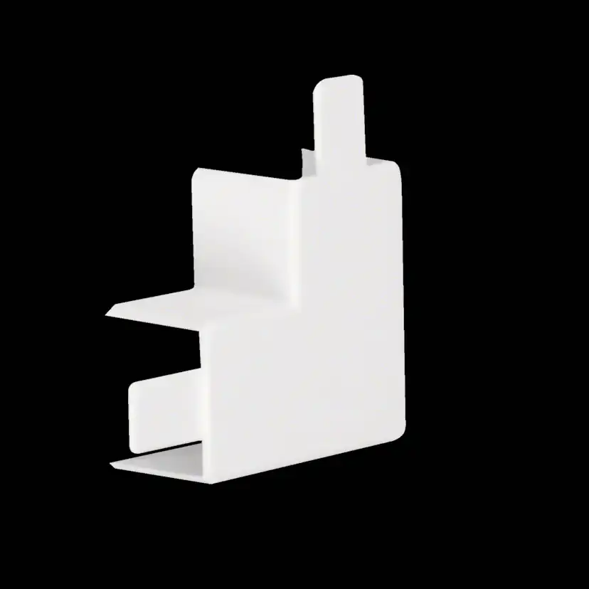 L-Vinkel till Matarkanal Hager LF/LFH 30 x 30 mm Halogenfri Vit RAL 9016