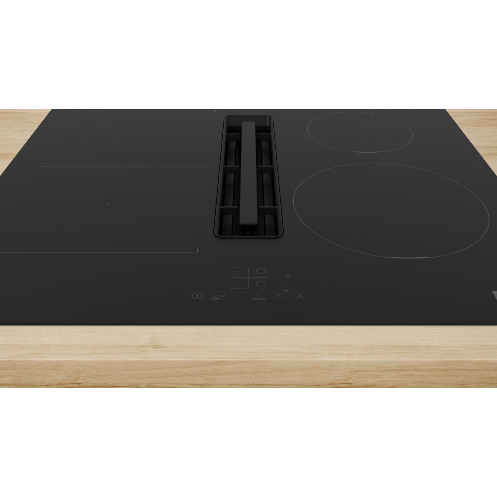 Induktionshäll Bosch PVS611B16E Serie 4 med Inbyggd Fläkt 60 cm med TouchSelect-styrning
