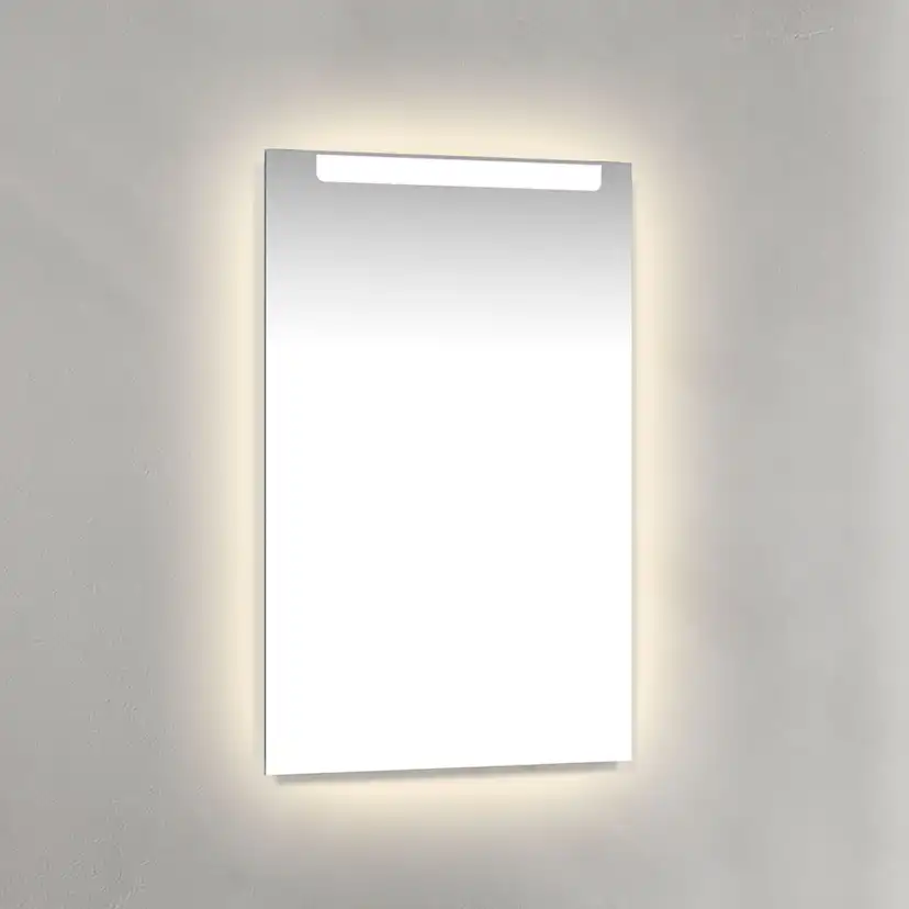 Spegel Macro Design Crown Ambilight Infälld belysning