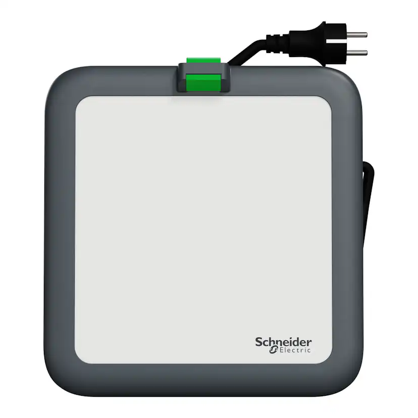 Arbetslampa Schneider Electric Thorsman LED 4000K IP54 med USB A+C och Schuko-uttag