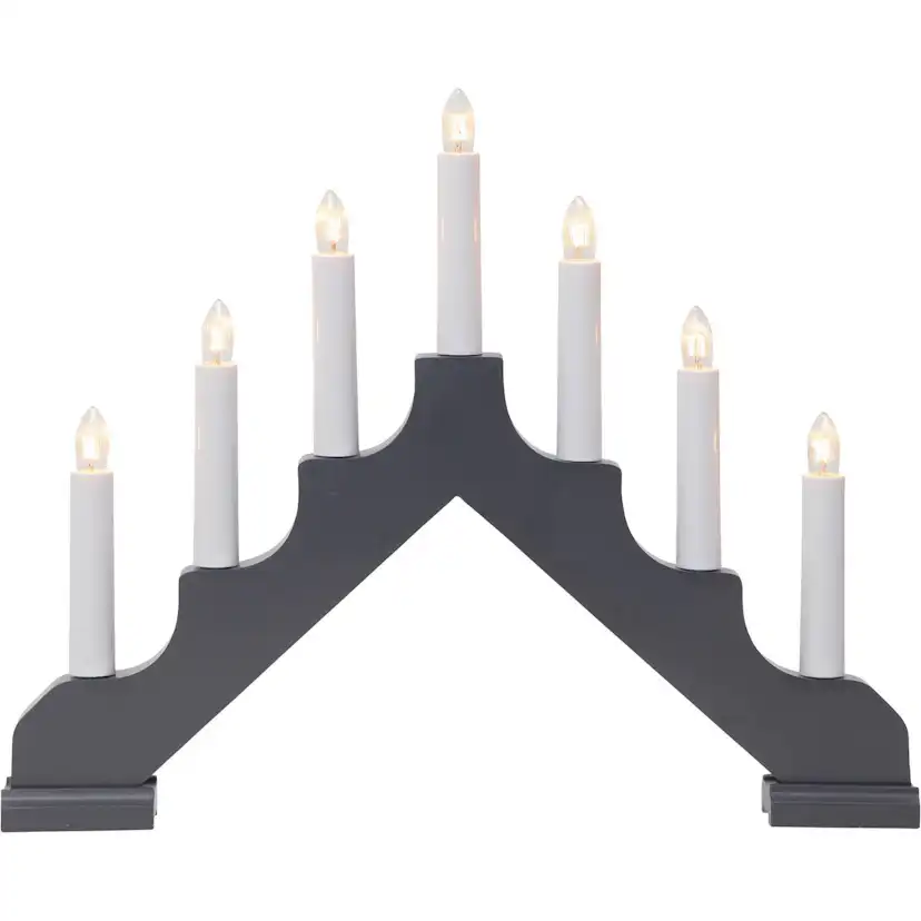 Ljusstake Ada Grå