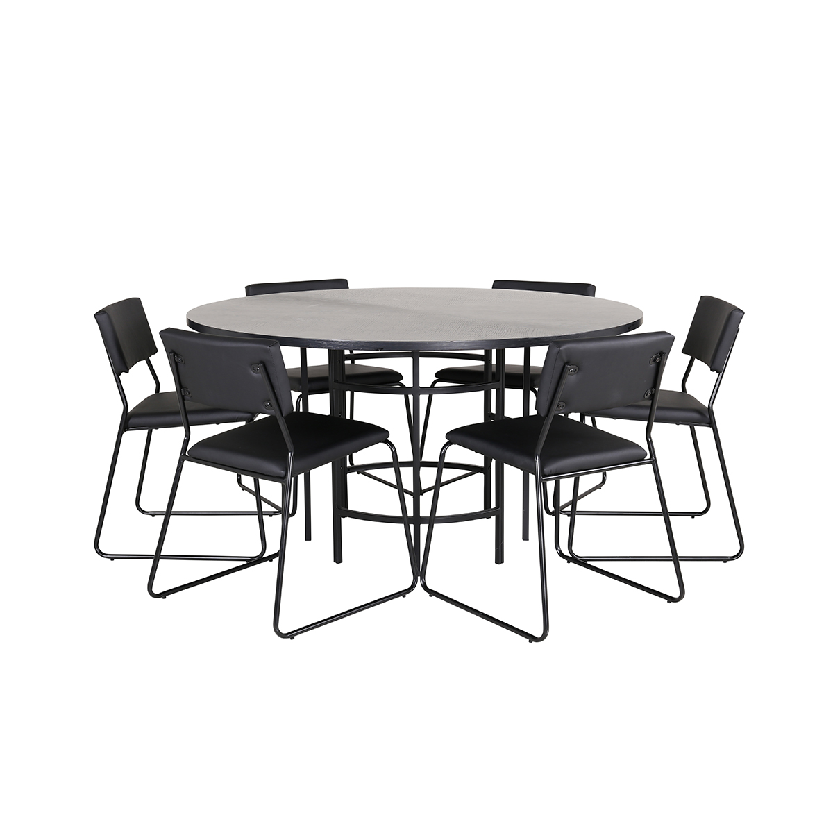 Matgrupp Venture Home Wien med 6 Kungshamn Stolar Konstläder