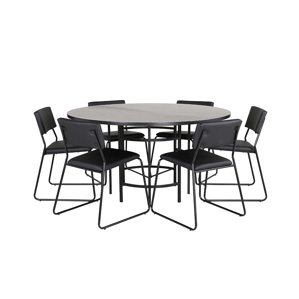 Matgrupp Venture Home Wien med 6 Kungshamn Stolar Konstläder