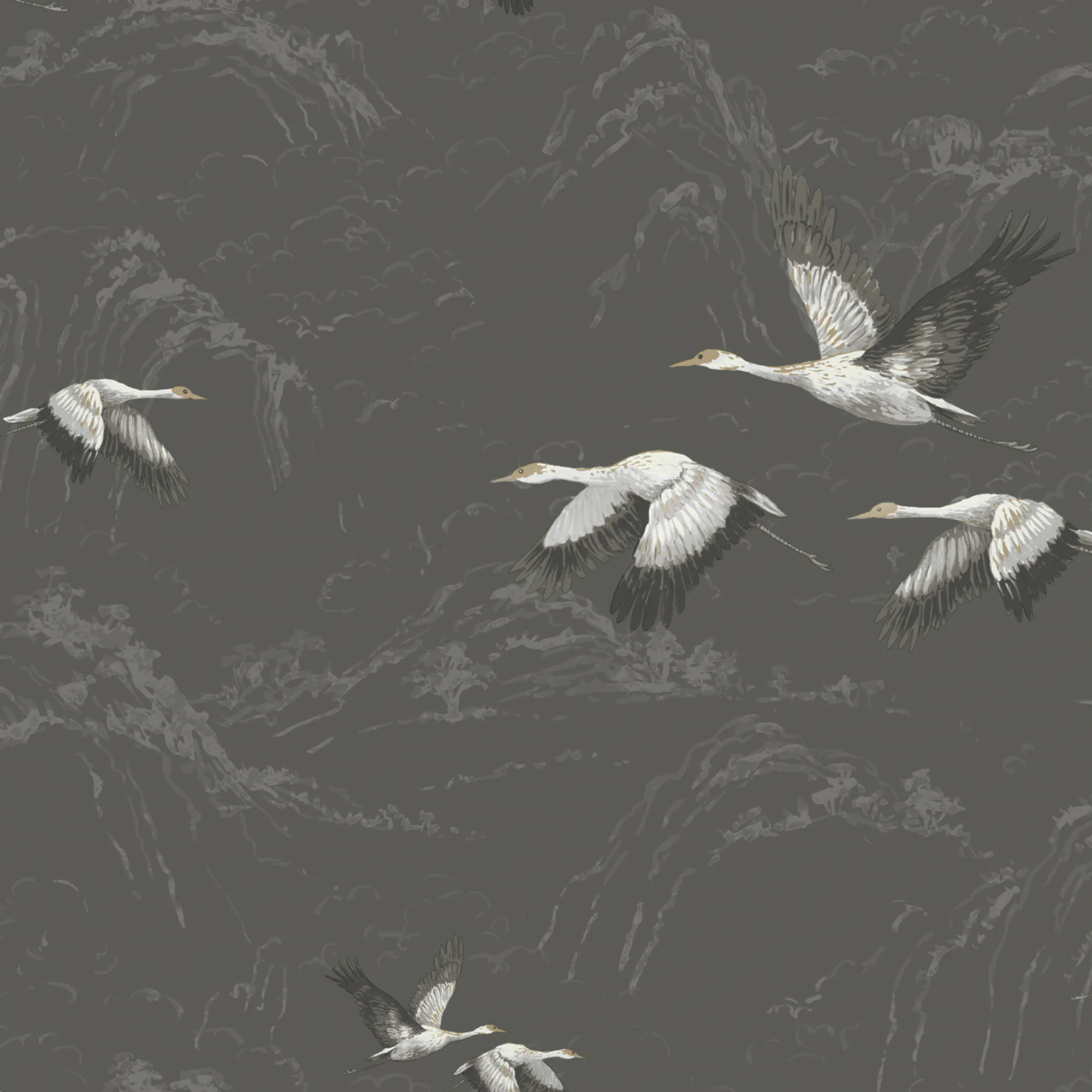 Tapet Laura Ashley Animalia Dark Steel