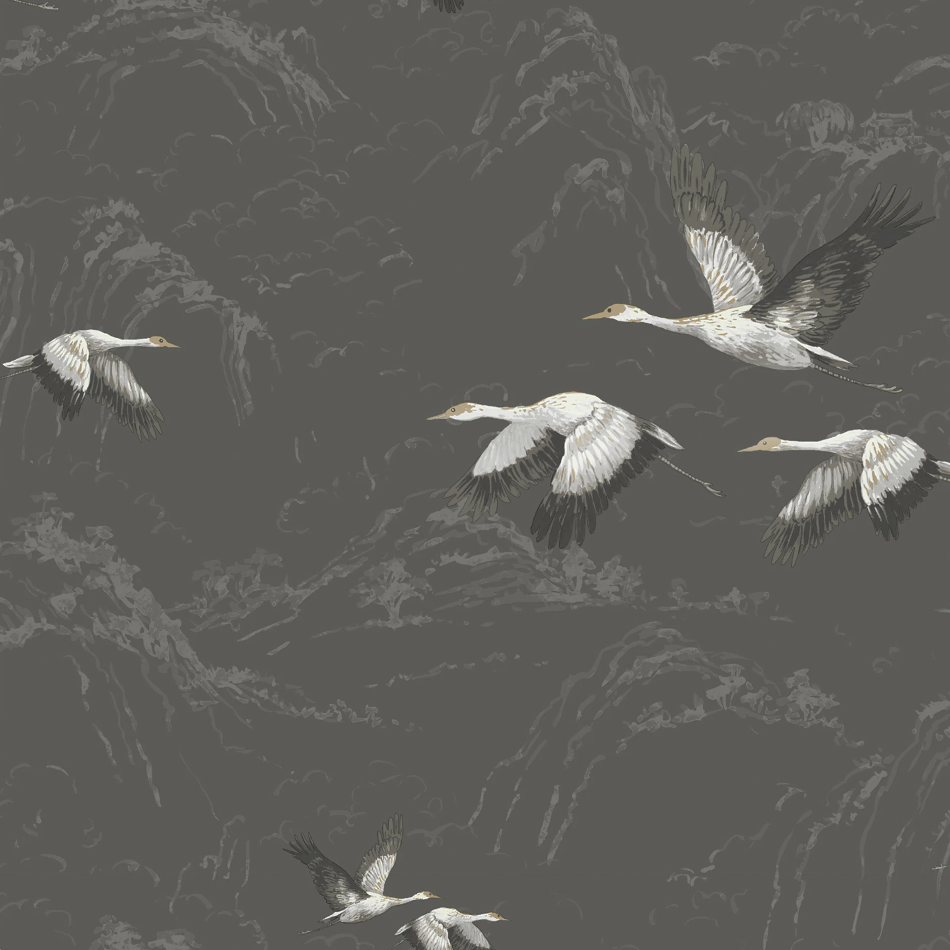 Tapet Laura Ashley Animalia Dark Steel
