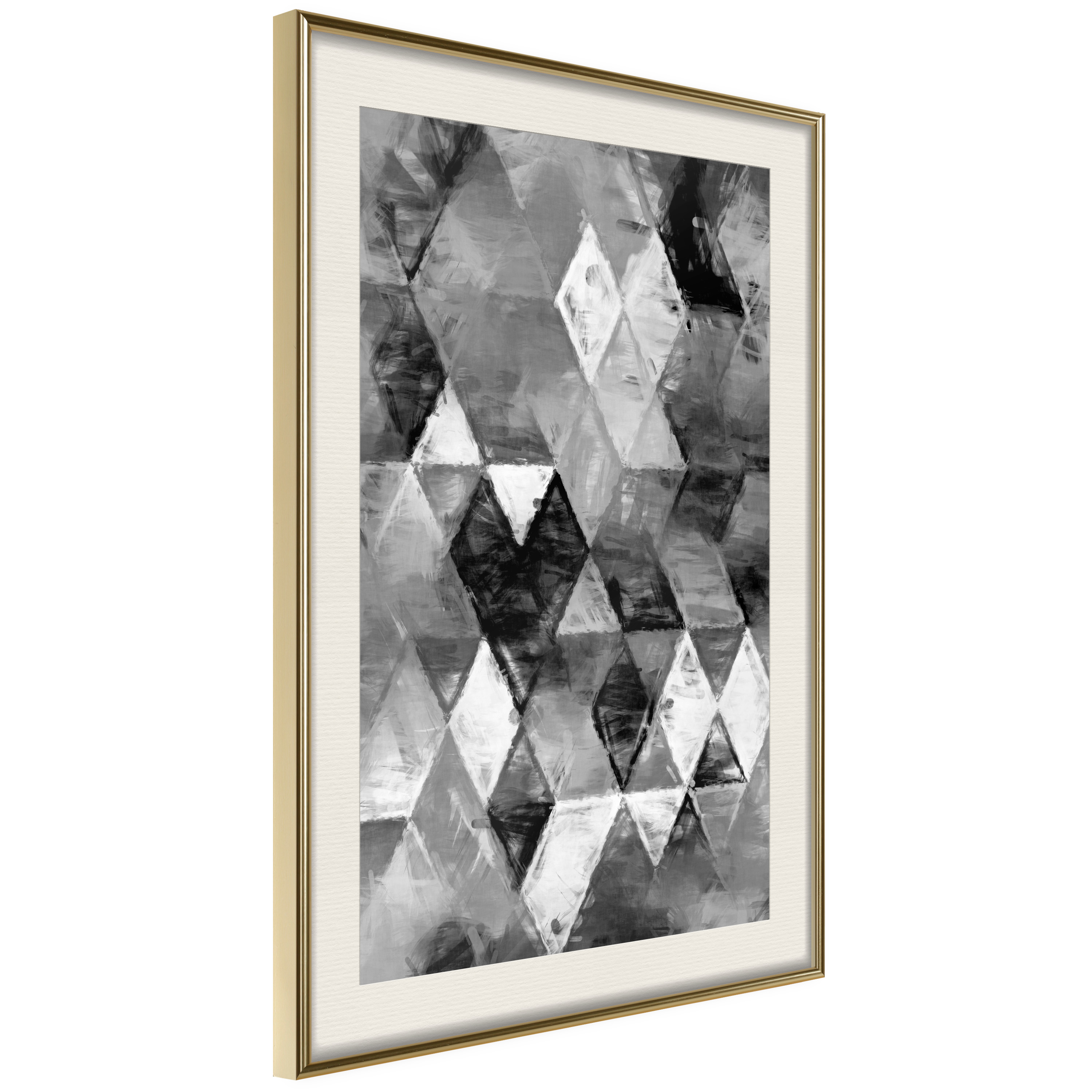 Poster Artgeist Affisch Black and White Diamonds