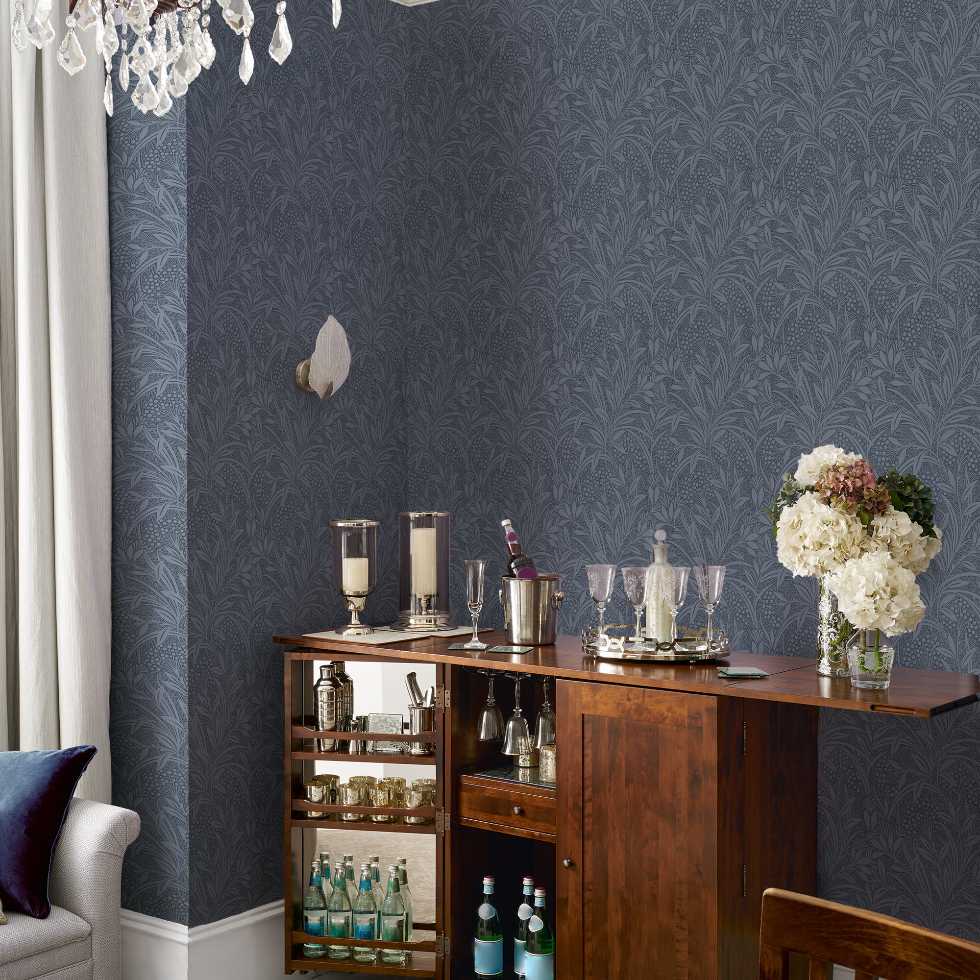 Tapet Laura Ashley Barley Dusky Seaspray