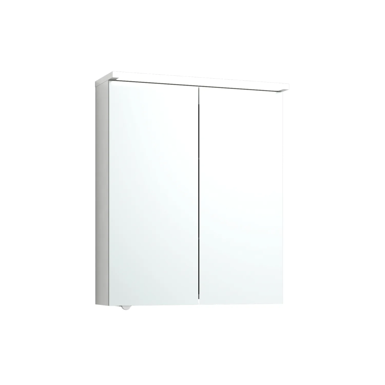 Skuru Spegelskåp 61x21x72,5 Vit LED El 2Hyll Tvlj Bredd: 60 cm, Vit, Utan Jordfelsbrytare