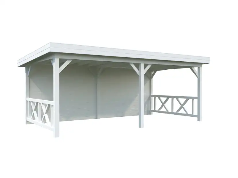 Lenna 16,6 m2 Set 308 PNT9016W5 Behandling: Målad vit