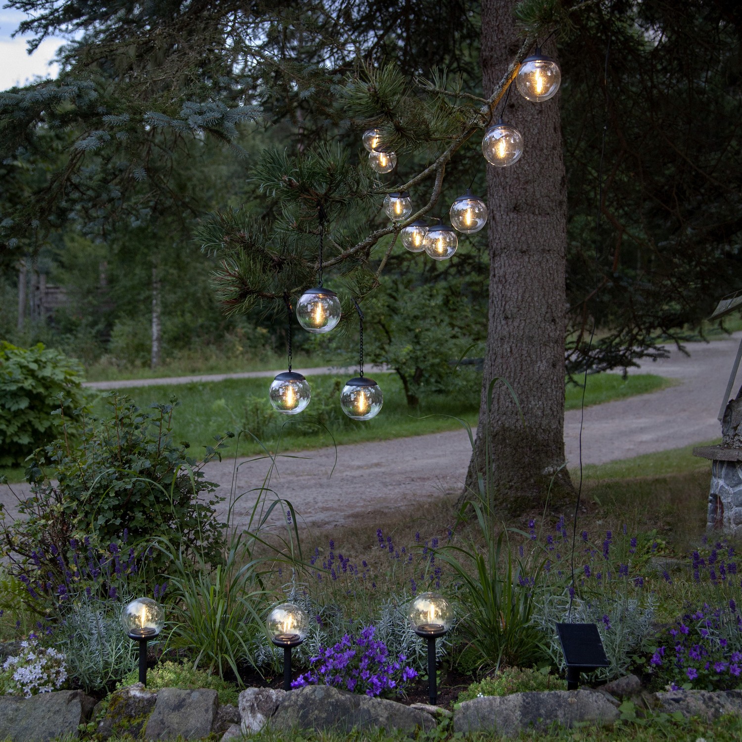 Solcellsdekoration Star Trading 3p Solc Dek GlobeHäng