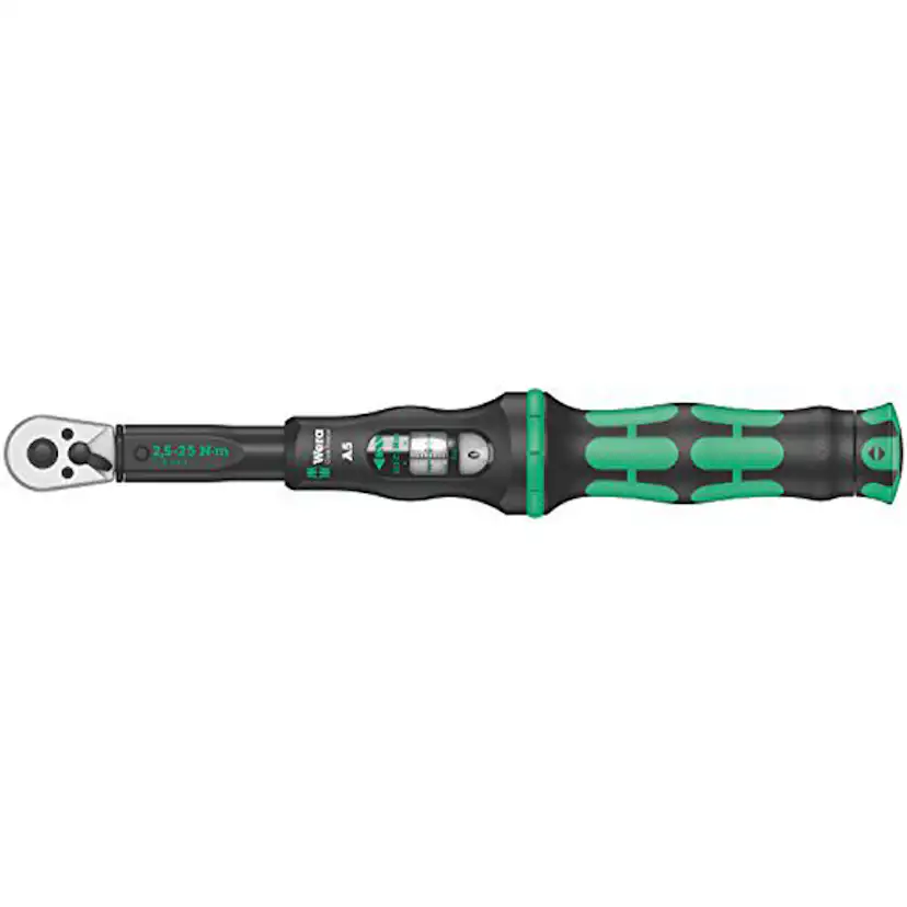 Momentnyckel Wera 1/4 tum Click- Torque A 5 2,5-25Nm