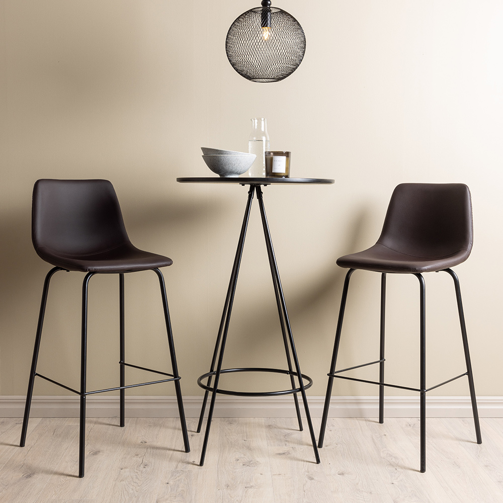 Matgrupp Venture Home Bistro Ø60 cm med 2 st Alexi stolar