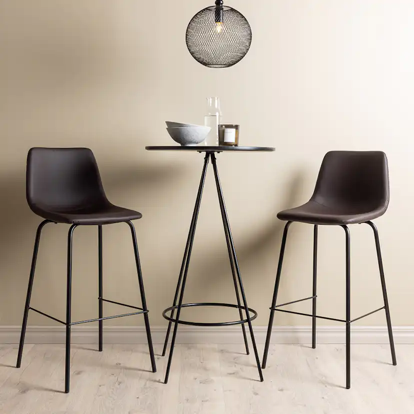 Matgrupp Venture Home Bistro Ø60 cm med 2 st Alexi stolar