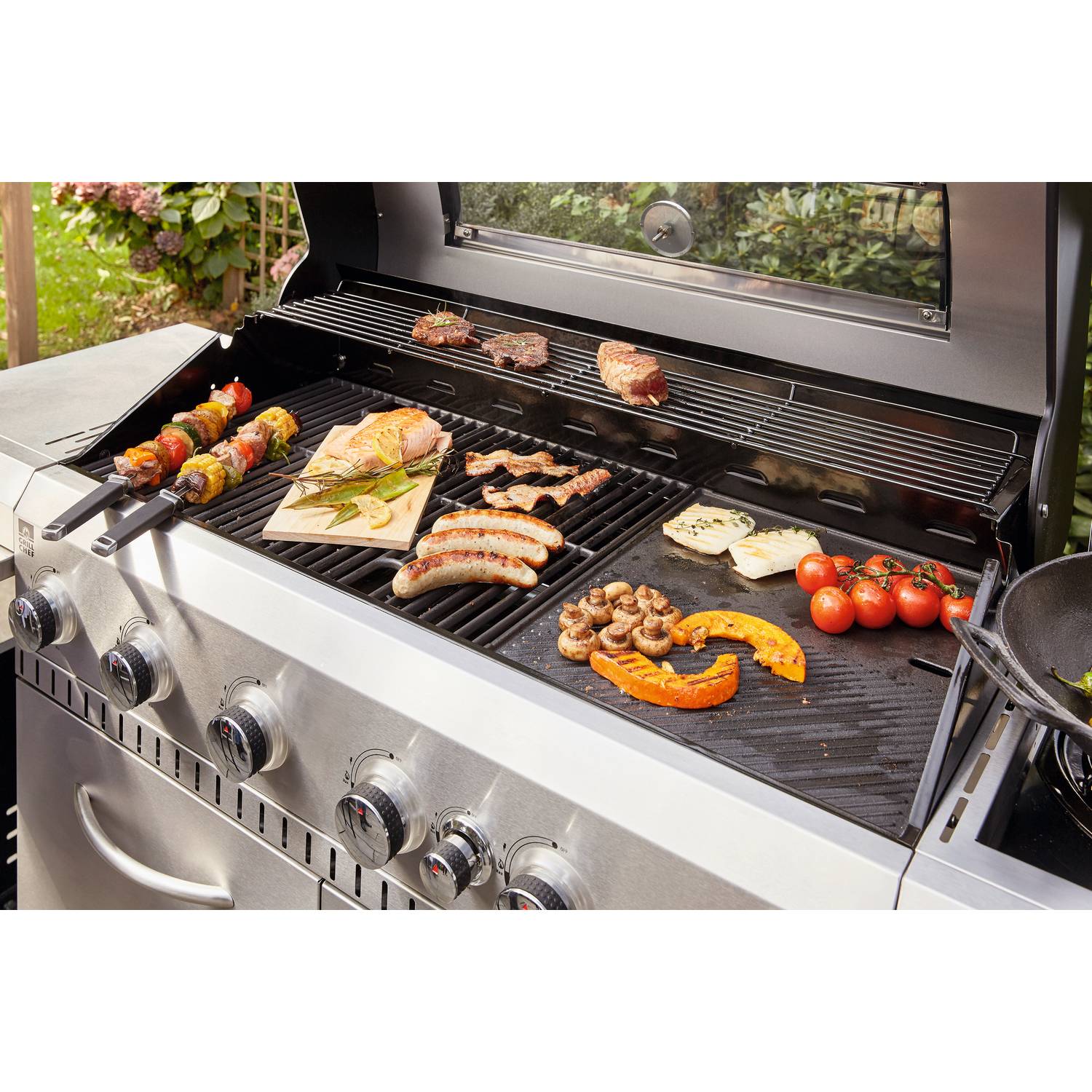 Gasolgrill Landmann Rexon 6.1 PTS cooK Rostfritt Stål 12120