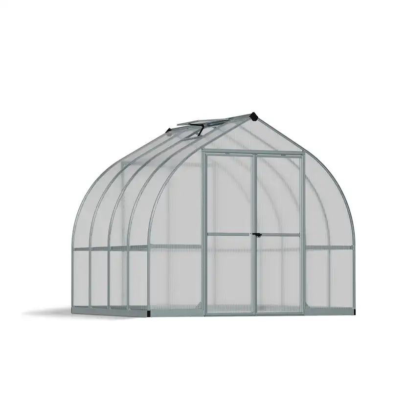 Växthus Canopia by Palram Bella Aluminiumram med UV-Skyddad Polykarbonat & Ventilationsfönster, 6 m²