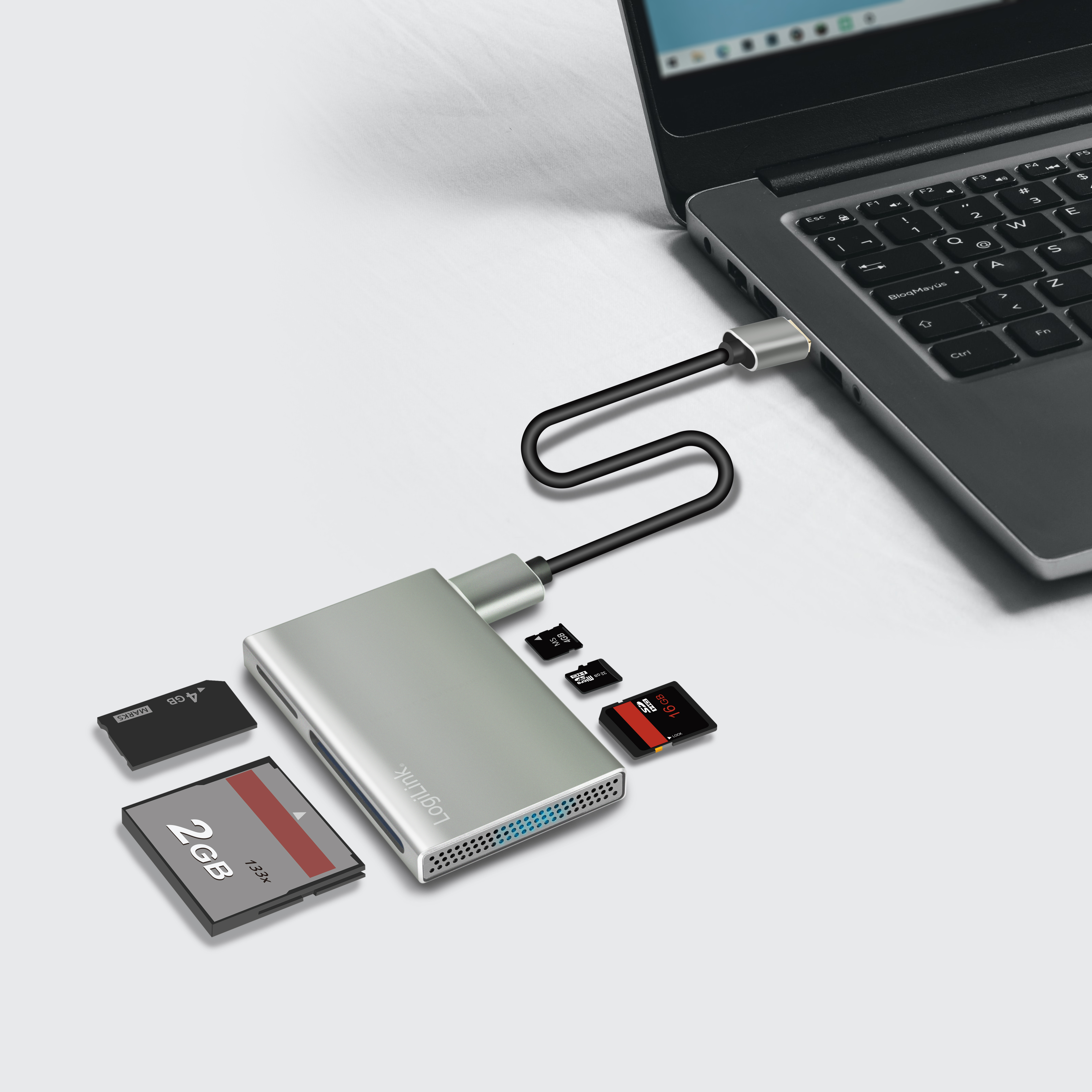 Minneskortsläsare LogiLink 5-i-1 USB 3.2 Gen 1 5 Gbit/s