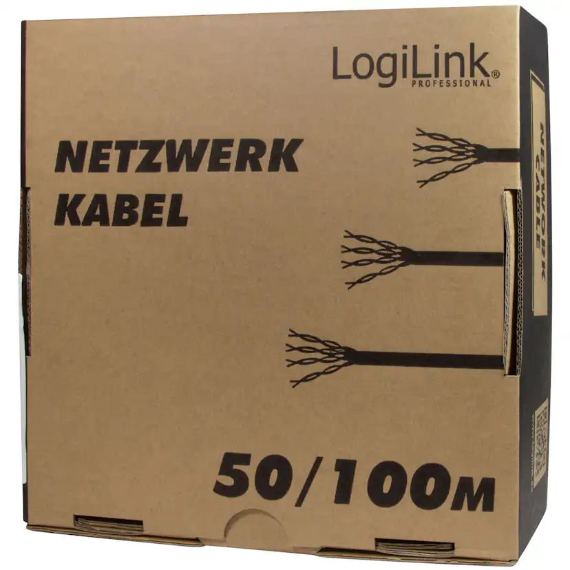 Nätverkskabel LogiLink Installation CAT6 U/UTP 100 m