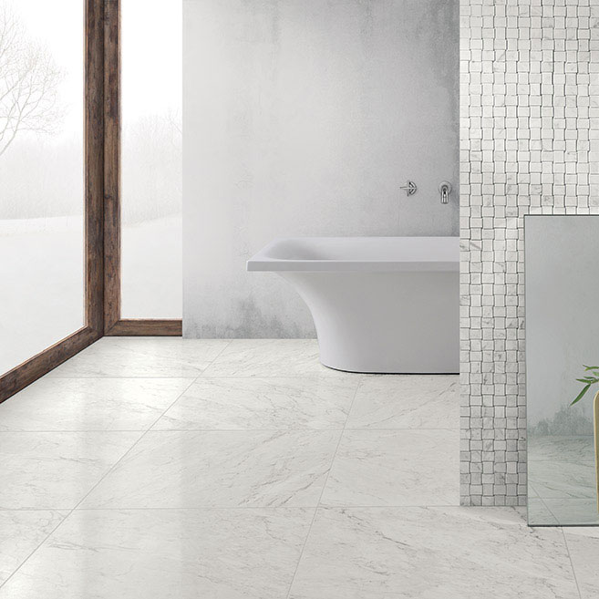 Klinker Coem Ceramiche Marmor B. Carrara Semipolerad Vit 60x60 cm
