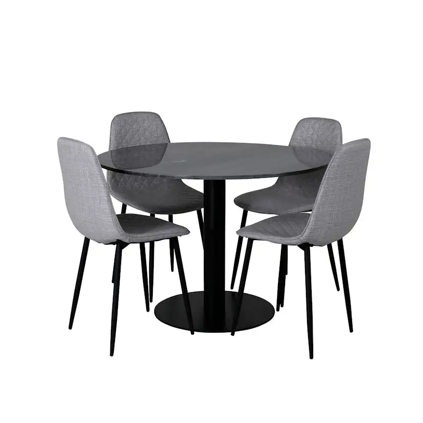 Matgrupp Venture Home Estelle med 4 Polar Diamond stolar