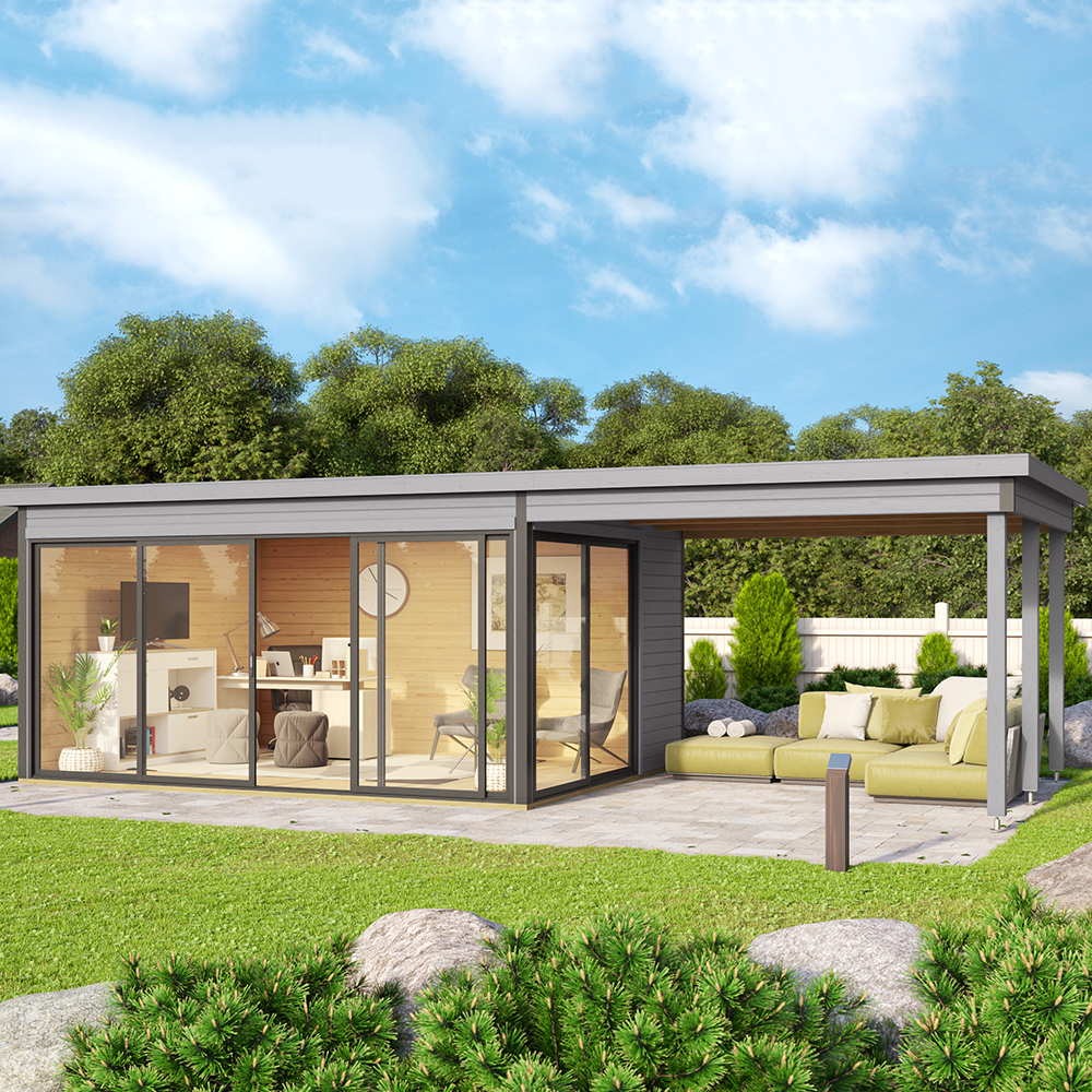 Fristående Uterum Landskap Stråla med Uteplats 23,1 kvm