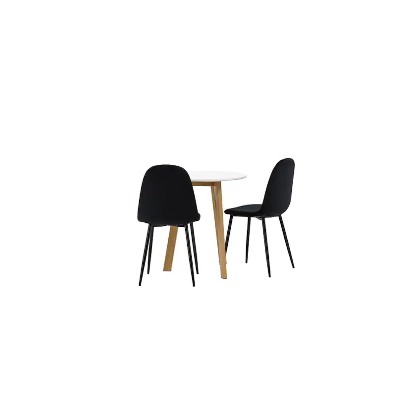 Matgrupp Venture Home Leonora Ø65 cm med 2 st Polar stolar