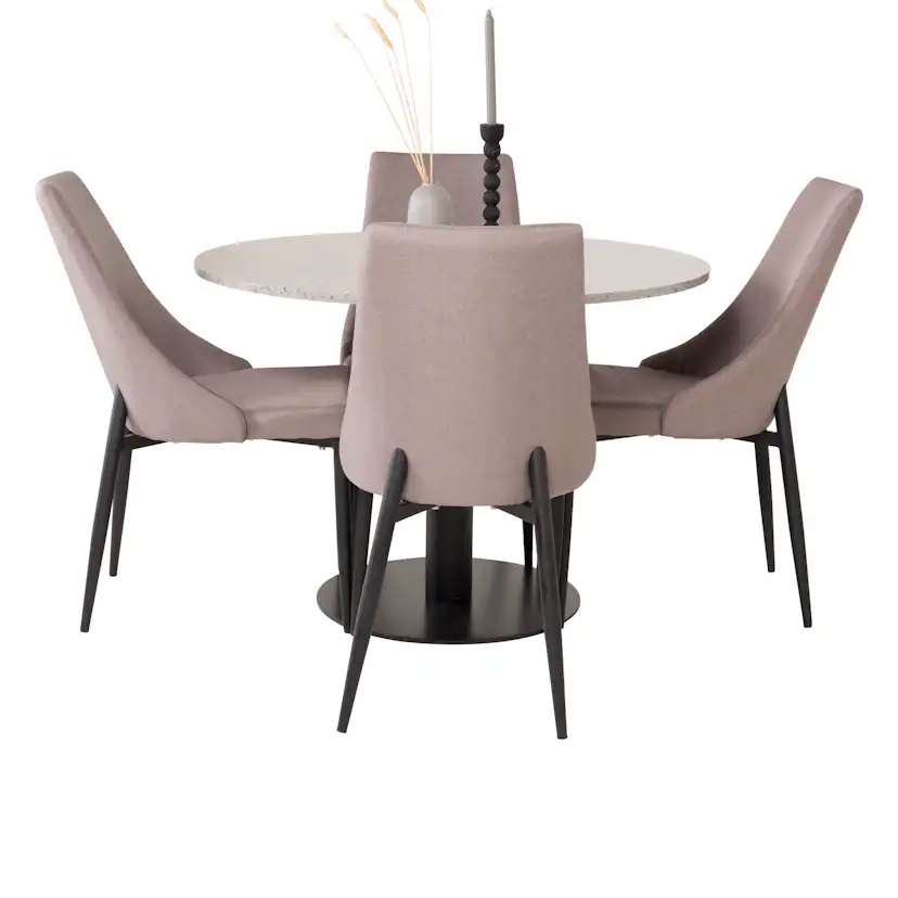 Matgrupp Venture Home Roxanna med 4 Laura Stolar