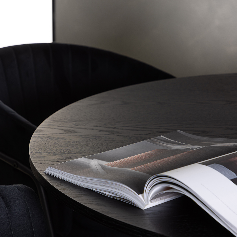 Matgrupp Venture Home Bootcut Ø110 cm med 4 st Selma stolar