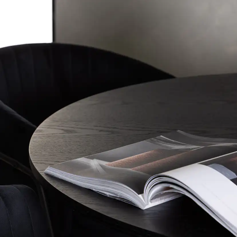 Matgrupp Venture Home Bootcut Ø110 cm med 4 st Selma stolar