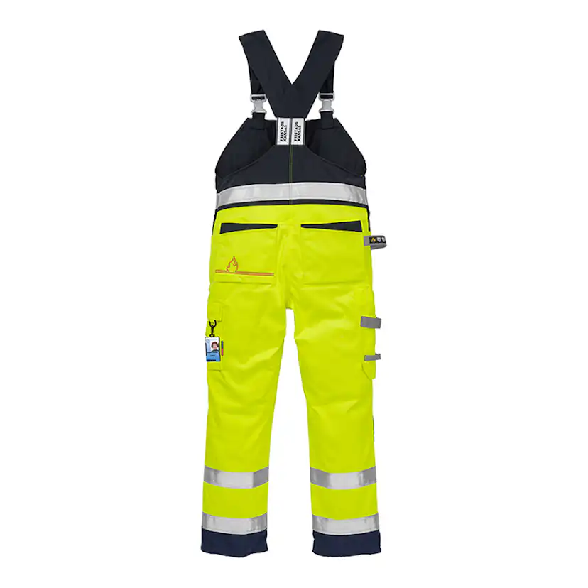 Flamskyddad Hängselbyxa Varsel Fristads 1075