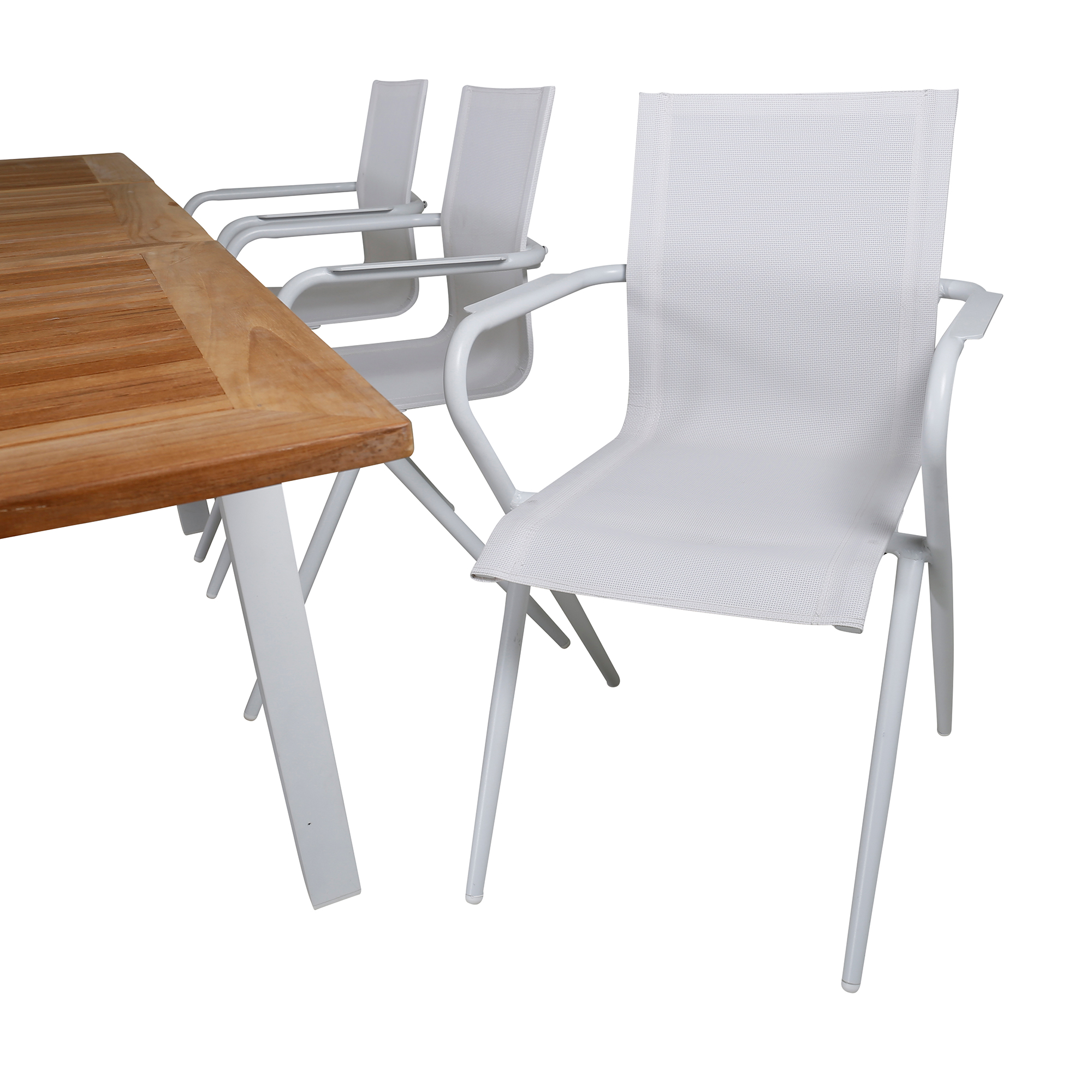 Matgrupp Utomhus Venture Home Pave med 6 Act Trädgårdsstolar L: 160 cm