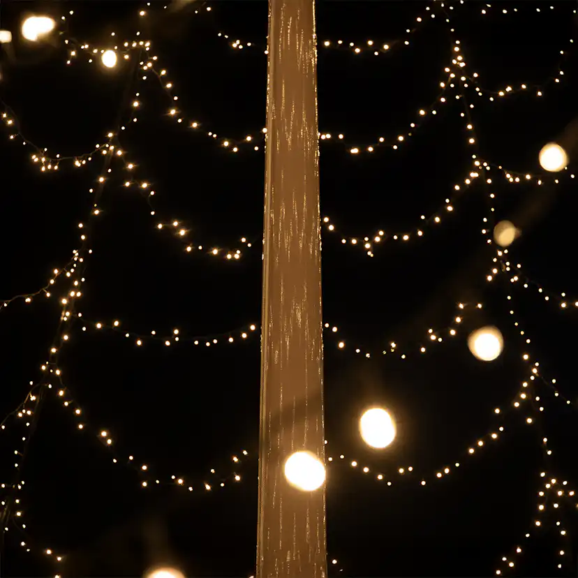 Flaggstångsbelysning Glimma 10 m 2000 LED DUOLED med app 10m, 2000 ljuskällor, DUOLED